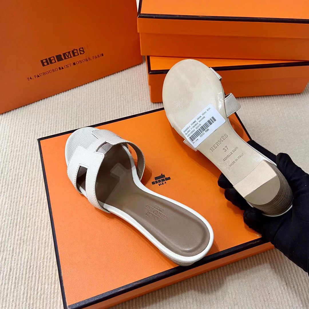 에르메스 올수공 오아시스 슬리퍼 샌들 앱송 39